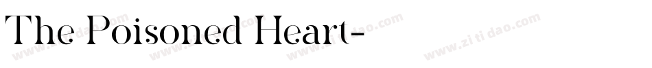 The Poisoned Heart字体转换